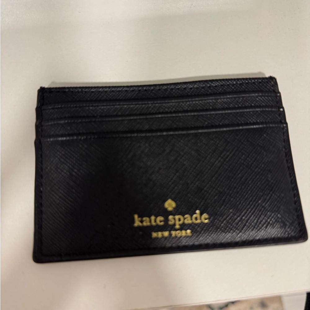 Kate Spade Black Leather Card Holder